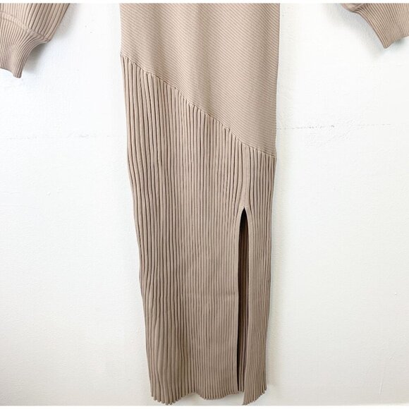 NWT NICHOLAS Alixia Knit Mixed Rib Long Sleeve Dress Size M - Picture 5 of 11